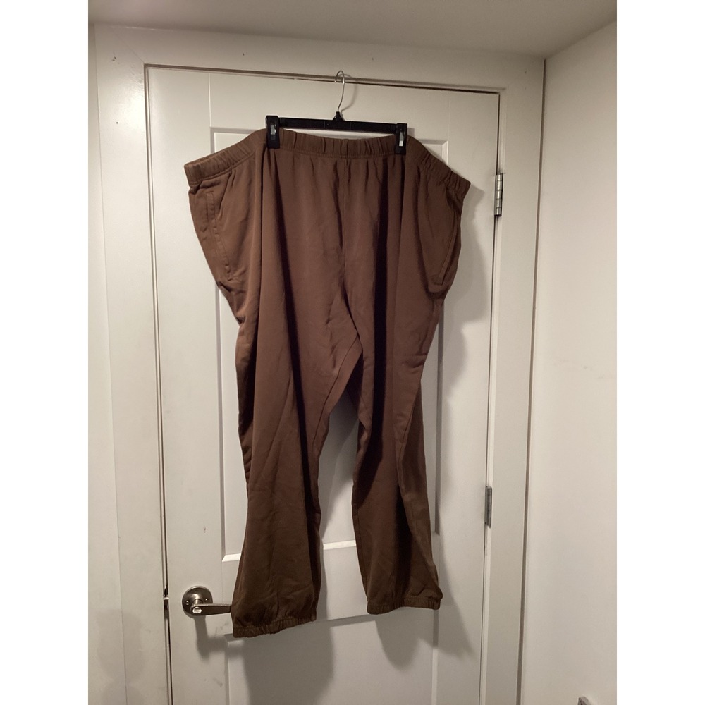 SKIMS Terry Fleece Relaxed Jogger Oxide Brown 5X BO-JOG-5257M New With Tags
